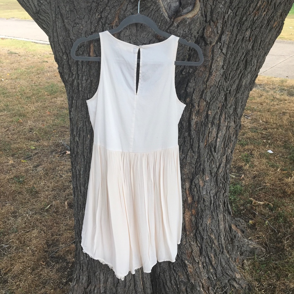 Altar’d State Cream Dress with lace trim Medium - Picture 5 of 5